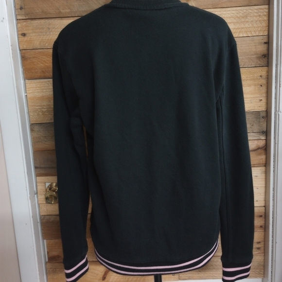 FILA Women’s Logo Black Pullover Long Sleeve Crew Neck Sweatshirt Medium Retro - Picture 3 of 10